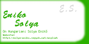 eniko solya business card